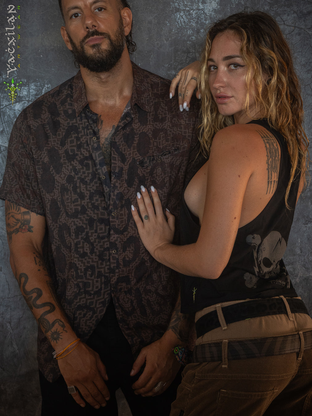 Shirt Men Half Sleeves / Bamboo - LEOPARDUS LAGARTIKA